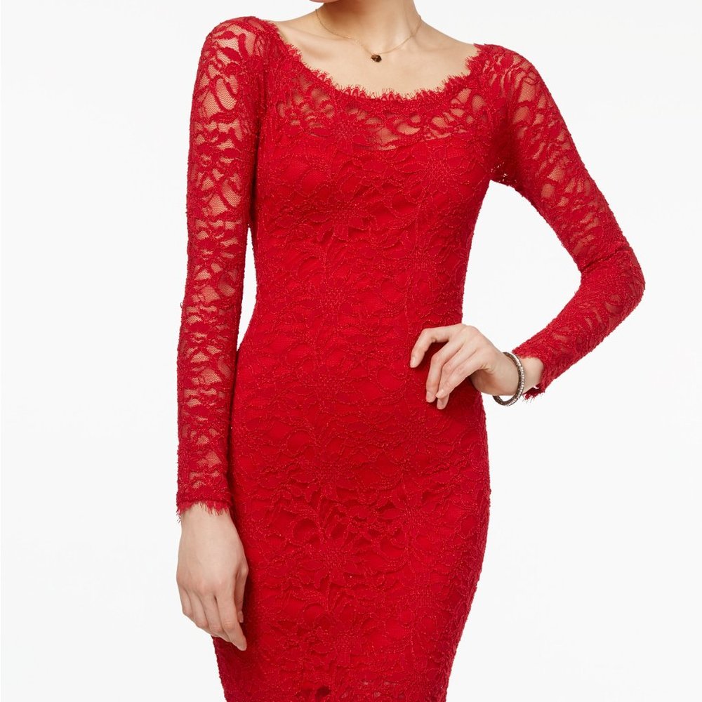 New Jump Apparel  Lace Body-Con Dress